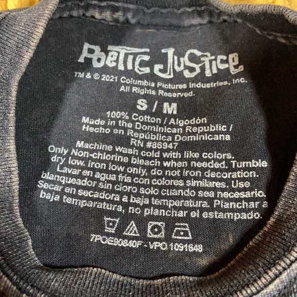 Distressed, POETIC JUSTICE, Tupac shirt!! - Picture 6 of 7